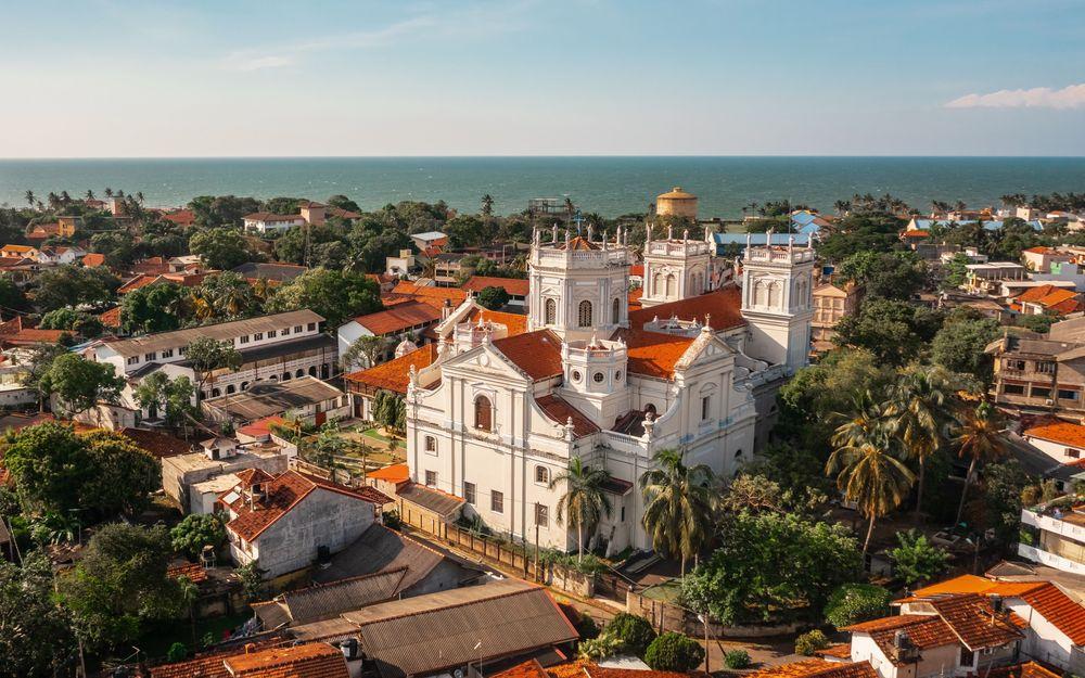 aerial-view-of-st-marys-church-in-negombo Image