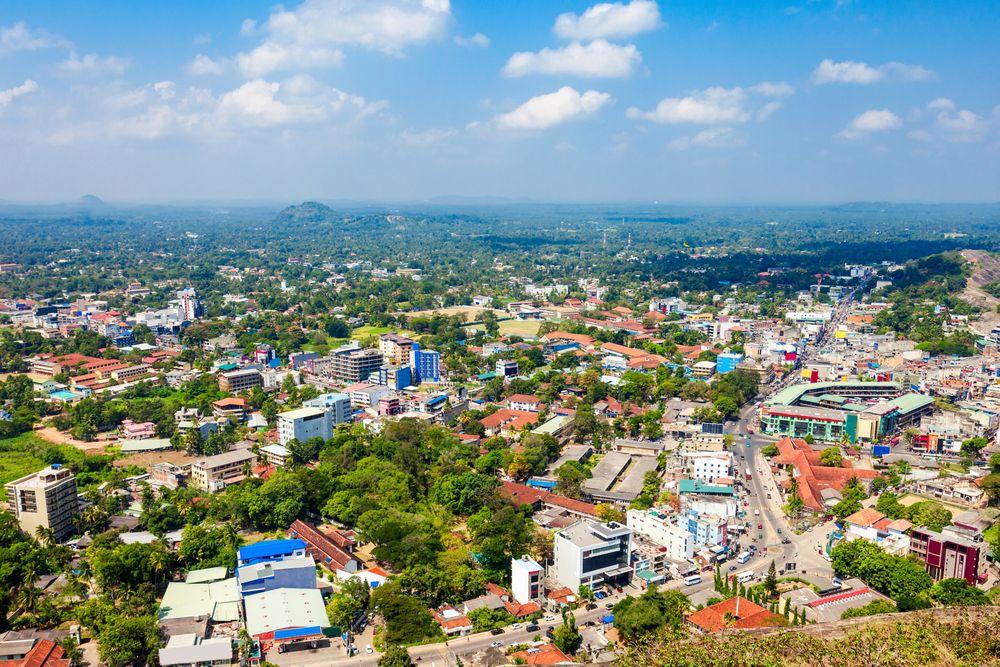 kurunegala-city-aerial-view படம்