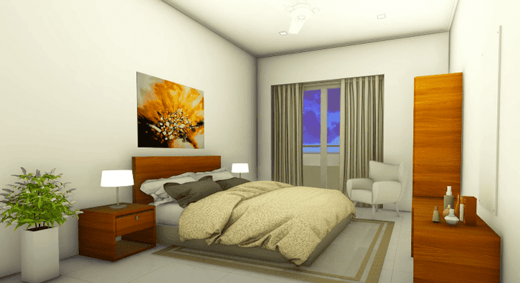 blue-ocean-ramakrishna-road-bedroom Colombo 6